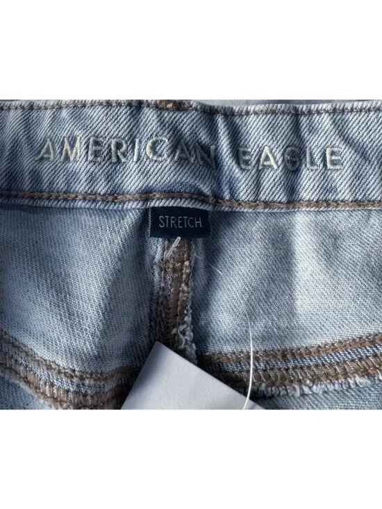 American Eagle Curvy Stovepipe Jeans Women’s Sz 16 (33W)  Light Wash NWT - Picture 5 of 16
